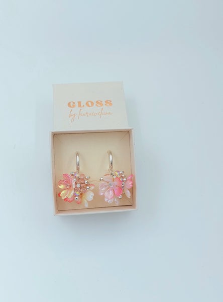 Mini Blossom korvakorut/l&auml;mmin kulta