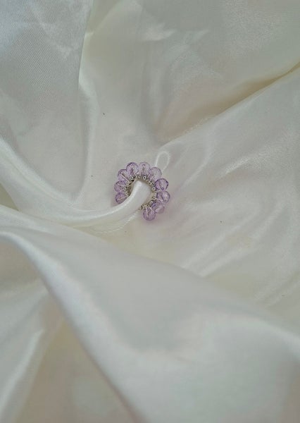 Earcuff hopea / laventeli