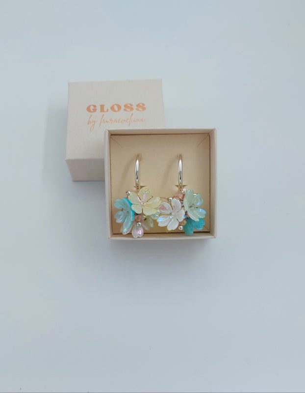 Blossom korvakorut / hopea