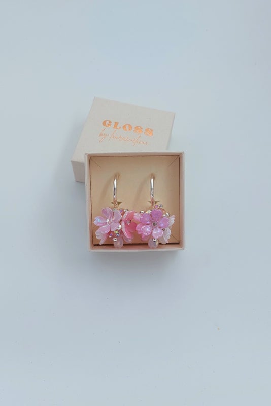 Blossom korvakorut / hopea