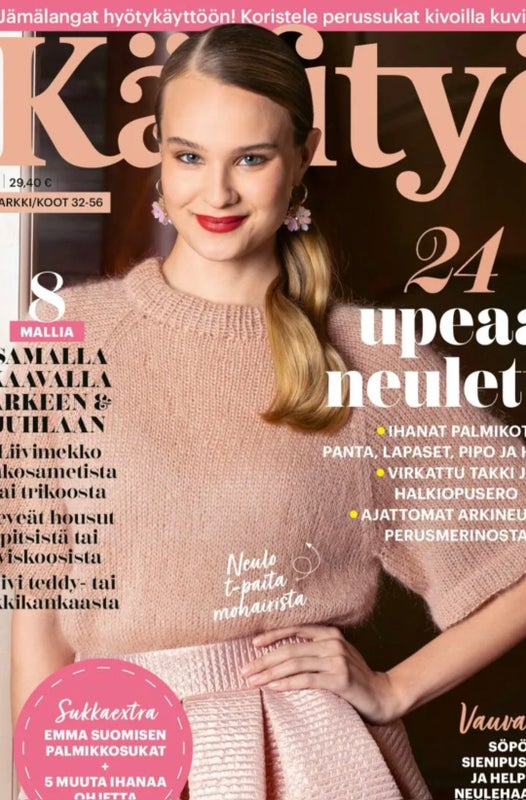 Blossom korvakorut Kotiliesi K&auml;sity&ouml; lehden kannessa!